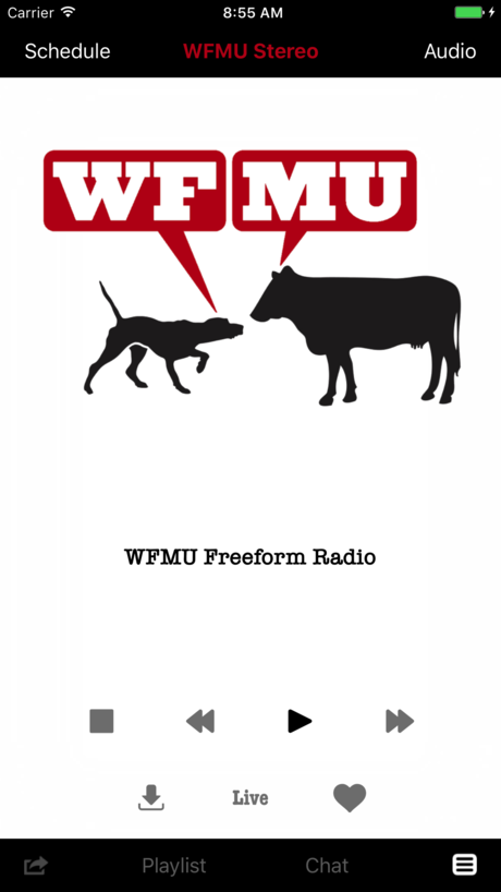 WFMU iPhone App Screenshot